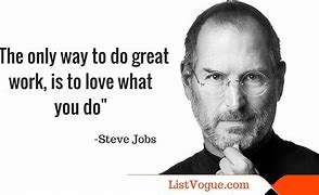Image result for Steve Jobs Quote About Work