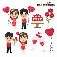 Image result for Valentine's Day Couple Clip Art