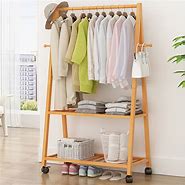 Image result for Wood Hanging Clothes Rack