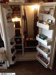 Image result for DIY Gun Cabinet From Old Refrigerator