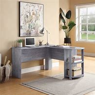Image result for Wood Corner Computer Desk