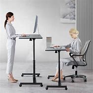 Image result for Small Standing Desk with Drawers