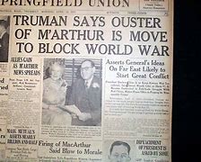 Image result for Truman Fires MacArthur