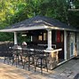 Image result for Outdoor Shed Bar with Screens