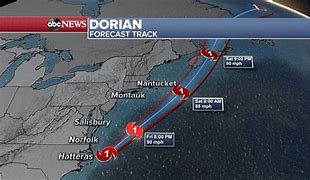 Image result for Hurricane Dorian Map