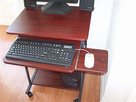 Image result for Compact Computer Desk On Wheels