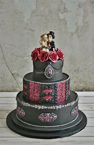 Image result for Gothic Wedding Cake Simple