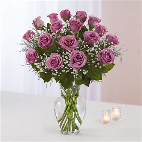 1 800 Flowers® Rose Elegance™ Premium Long Stem Lavender Roses  