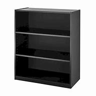 Image result for Mainstays 31 Inch 3 Shelf Bookcase, Rustic Oak Size: 31 Inch, Brown