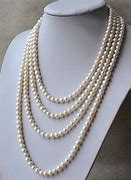 Image result for Long Pearl Necklace with Color Beads