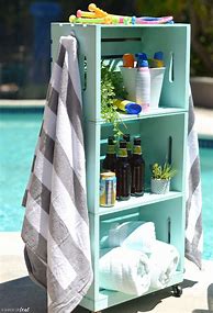 Image result for DIY Pool Towel Rack