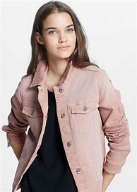 Image result for Pink Denim Jacket Women