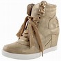 Image result for Lace Up Wedge Sneaker