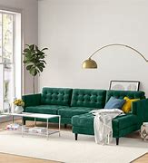 Image result for Emerald Green Velvet Sofa