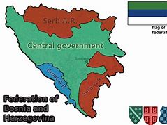 Image result for Map of Bosnia War