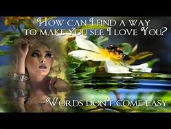 Image result for Words Don't Come Easy Fr David