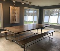 Image result for Modern Industrial Dining Table