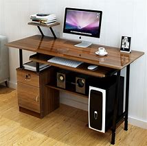 Image result for Oak Desk with Shelf