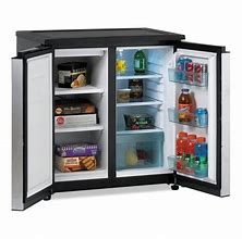 Image result for Black Metal Outdoor Refrigerator Enclosure