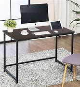 Image result for Black Wood Modern Desk