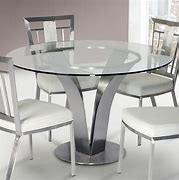 Image result for Modern Round Glass Dining Table