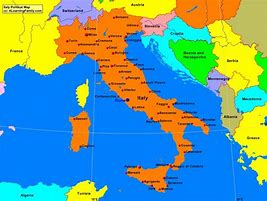 Image result for Political Map of Italy Only