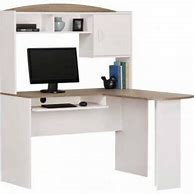 Image result for Mainstays L-shaped Desk with Hutch