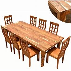 Rustic Furniture Farmhouse Solid Wood Dining Table Chair Set