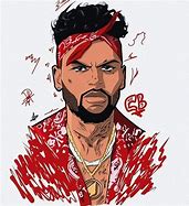 Image result for Chris Brown Art Drawing with 192 Pixel On the Profile