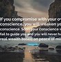 Image result for Money and Conscience Quotes