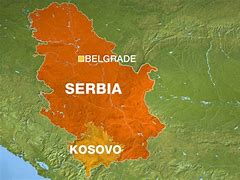 Image result for Kosovo and Serbia Location On Map