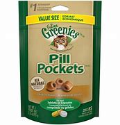 Image result for Greenies Pill Pockets Catnip Flavor Natural Soft Cat Treats, 1.6 Oz...