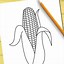 Image result for Easy Corn Outline