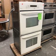 Image result for Stainless Steel Electric Double Oven with a White Smooth Top