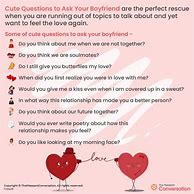 Image result for 21 Questions to Ask Your Boyfriend