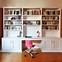 Image result for A Glass Desk with Black Bookcase