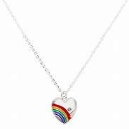 Image result for Rainbow Heart Necklace