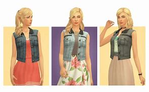 Image result for Sims 4 Denim Vest