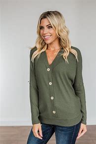 Image result for Ocean + Coast Women's Solid Long Sleeve Waffle Knit Top - Teal Shoji -