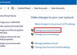 Image result for Windows 10 User Account Name