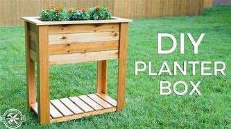 Image result for Wood Planter Boxes Plans
