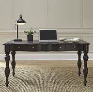 Image result for Black Writing Desk with Drawers