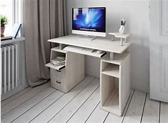 Image result for White Corner Desk with Bookshelf