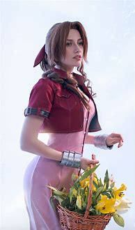 Image result for Aerith Gainsborough Cosplay Staff