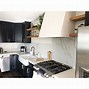 Image result for Grey Cabinets with Black Stainless Appliances