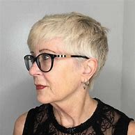 Image result for Short Haircuts for Over 50 with Glasses
