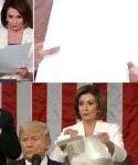 Image result for Pelosi Tearing Paper