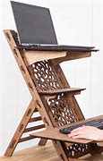 Image result for Adjustable Wooden Footstools for Computer Desk
