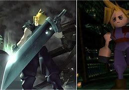 Image result for FF7 PS1 vs PC 98