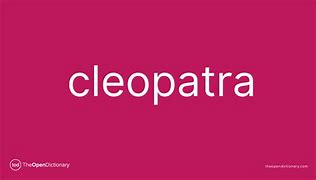Image result for Cleopatra Username Example
